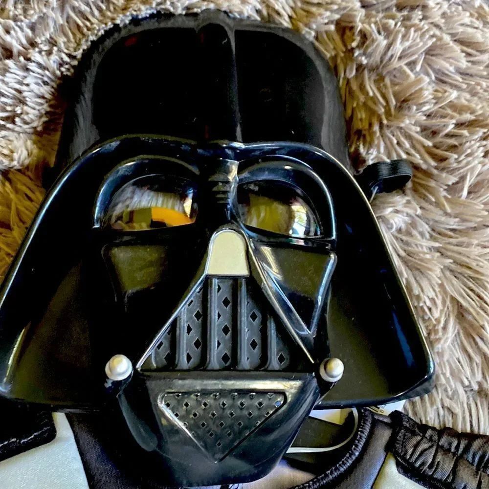 Darth Vador  Costume 3 Piece Black Small 4 to 7